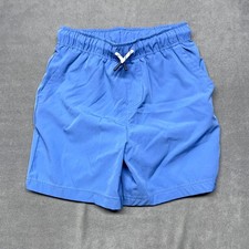 Tommy Bahama Swim Shorts Kids Medium 7/8 Blue Mesh Lined Drawstring Athletic