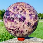 8.01LB Natural Dreamy Amethyst Quartz Sphere Crystal Ball Reiki Healing — photo 6