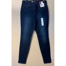 Time and Tru Skinny Jeans Women 6 Dark Wash High Rise Stretch Denim NEW
