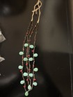 Turquoise Red Coral And Seashell Double Strand Necklace — photo 1