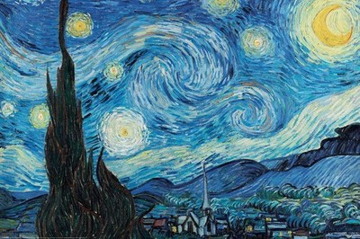 Vincent Van Gogh Sternennacht Maxi Poster - laminiert
