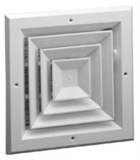Hart & Cooley 50743 12 x 12 inch 4-Way Square Ceiling Diffuser - A504OB Ser
