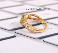 Peridot Ring, Women's Gift Ring, Statement Ring, Natural Peridot