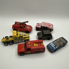 Matchbox And Hot wheels And Other Vintage Cars Lot of 6, Loose. Used Condition