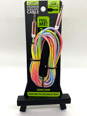 Audio Fashion Auxiliary Cable 7' long fits all aux ports by Gaget Gear