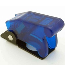 5 x Toggle Switch Safety Cover Guard Flip Up - Translucent Blue Aircraft Style