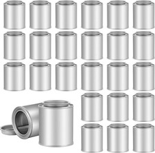 24 Pack Empty Metal Paint Cans with Lids 3.5Oz ,1/2 Cup Capacity Touch up Paint