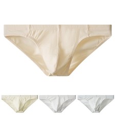 Comfort Fit Men's Underwear Soft Cotton Briefs in Various Solid Colors