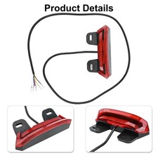 Feu arrière pour scooter électrique polyvalent avec signal et éclairage des f