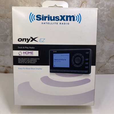 Sirius Satellite Radio Model XEZ1H1 Onyx EZ Radio and Home Kit Open Box