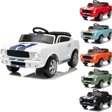 12V Kids Ride On Car w/ Remote, Bluetooth Music, LED Lights, 2 Speeds,3-8 Years