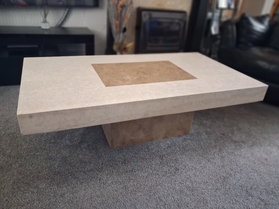 Marble Coffee Table Real Stone - Image 1 of 1