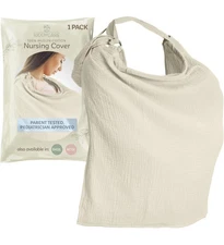 Kiddycare Nursing Cover, Muslin Cotton Privacy Nursing Covers, Gentle on Baby's