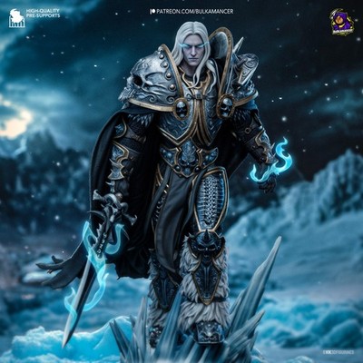 Arthas Lich King - Warcraft WoW 1/8 Fan Art Figure Statue Model Kit Unpainted