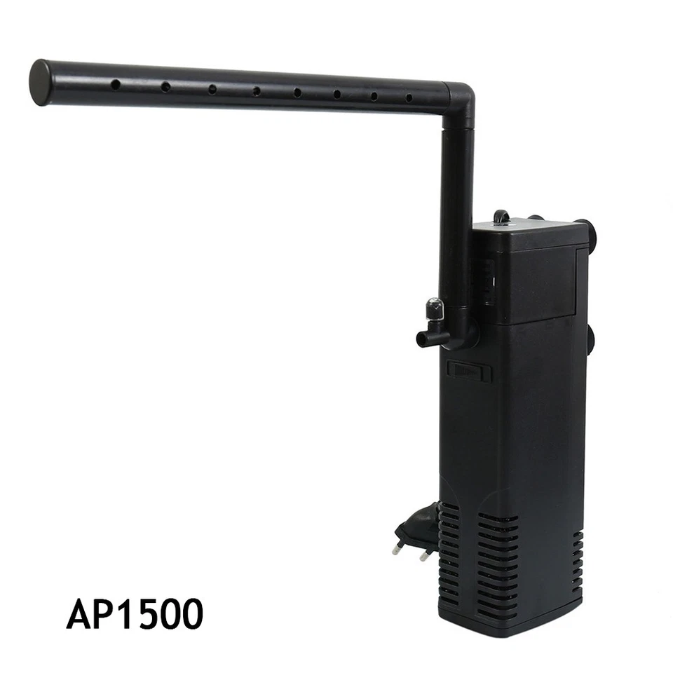 Water Filter Pump EU Plug Turtle Tank Filter Aquarium 3W-22W DIY Black 220-240V - Image 2 of 4