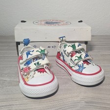 Converse Chuck Taylor All Star2 Strap Dinoverse White Blue Green Infant Size 2
