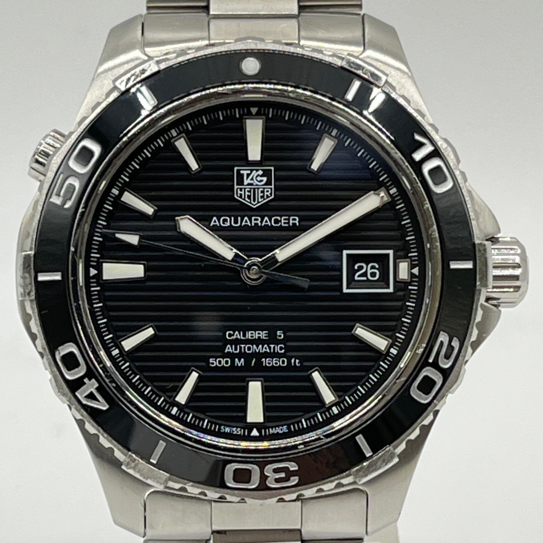 TAG Heuer Aquaracer 500m Calibre 5 Automatic Dive Watch WAK2110 BA0830