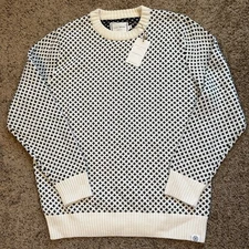 Long Wharf Supply Co. Mens Sweater XL Crew Neck Knit Cotton Seawell Collection