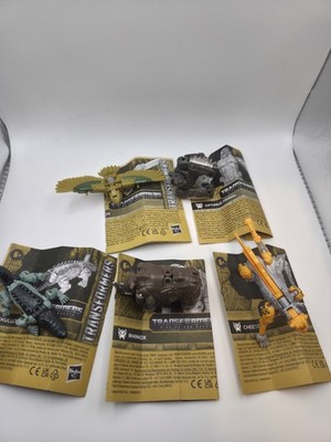 Transformers Rise Of The Beats Lot Of 5 Figures B17 Cheetor Rhinox Optimus