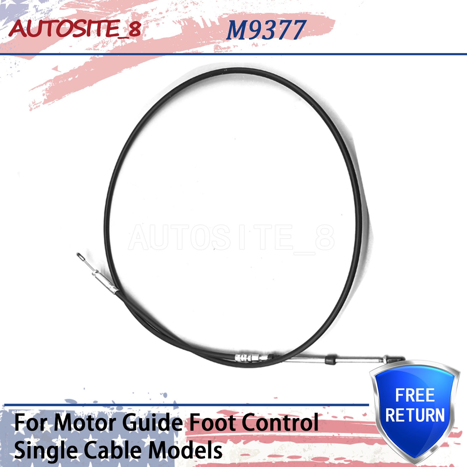 Guide 63" Steering Cable Foot Control Trolling Motor Map02701