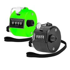 Clicker Counter Handheld Tally Counter 4-Digit Number Counter, 2 Pack Hand Me...