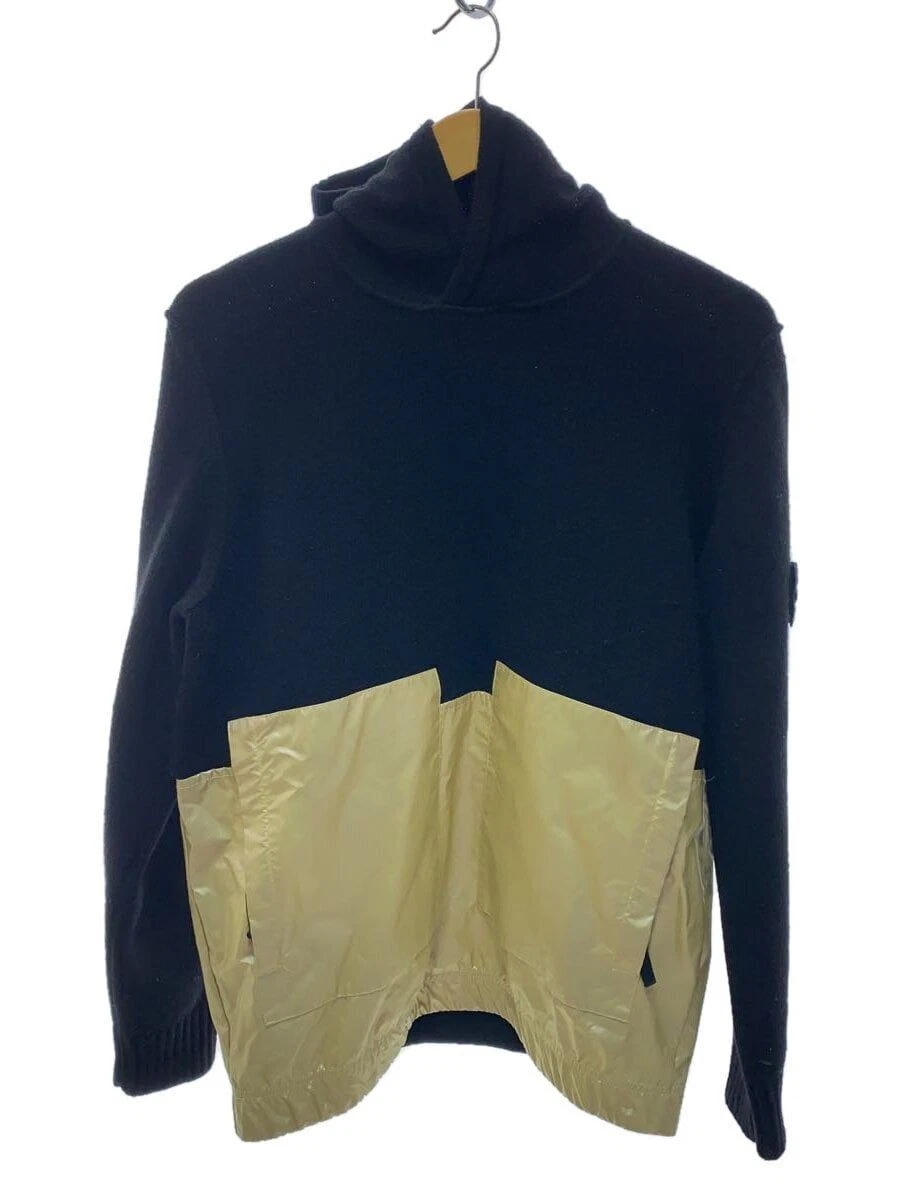 STONE ISLAND Felpa con Cappuccio Lana di Agnello Rivestita Giacca Anorak S Nero 6 6915598MA