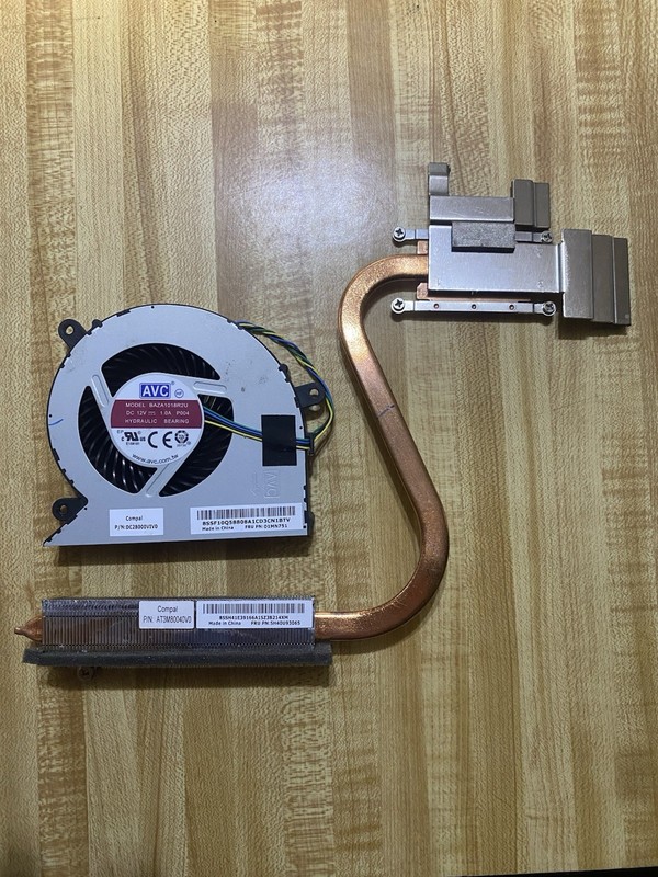 Lenovo Ideacentre CPU  Cooling Heatsink&Fan   FRU P/N 5H40U9365. FRU P/N 01MN751