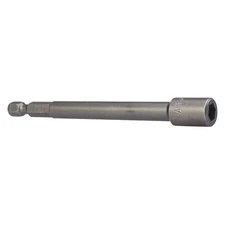 Apex Tool Group M6n-0808-4 Nutsetter, 1/4" Hex, 4" L, Steel, Unfinished