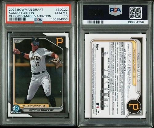 2024 Bowman Draft - Chrome Image Variation Konnor Griffin #BDC-22 (RC) PSA 10