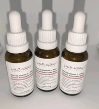 LOT OF 3 * Skin Nutrition Glow Up Vitamin C + Rose Ferment Antioxidant Serum 