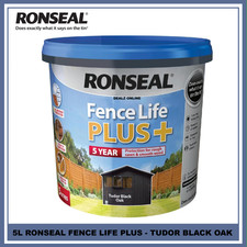 Ronseal Fence Life Plus Garden Shed  Fence Paint 5L UV Protection  All Colours