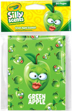Crayola Silly Scents Green Apple Scented Note Pad 80 Pages