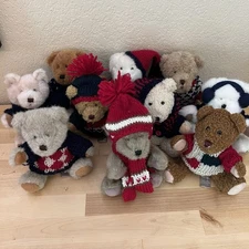 Hugfun International Bears Set Of 10 Collectible Stuffed Animals Winter