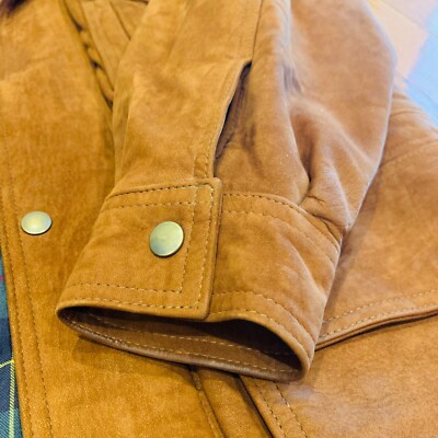 VTG Brooks Brothers Suede Leather Safari Field Jacket Coat Men's