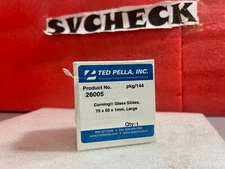TED PELLA 26005 MICROSCOPY Corning Glass Slides 75x50x1mm Large