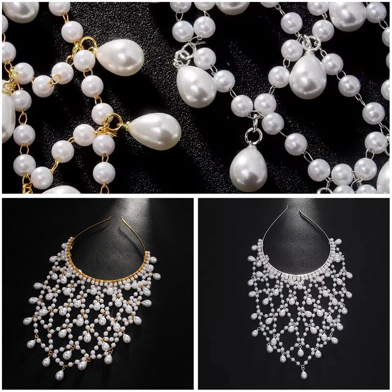 Bohemian Pearl Headband Vintage Hair Accessories Headwear Girls Jewelry Charming - Image 3 of 4