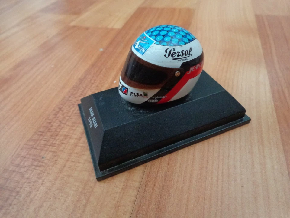 MINICHAMPS 1/8 CLASSIC JEAN ALESI 1996 SHOEI BENETTON F1 FORMULA 1 HELMET USED - Image 2 of 3