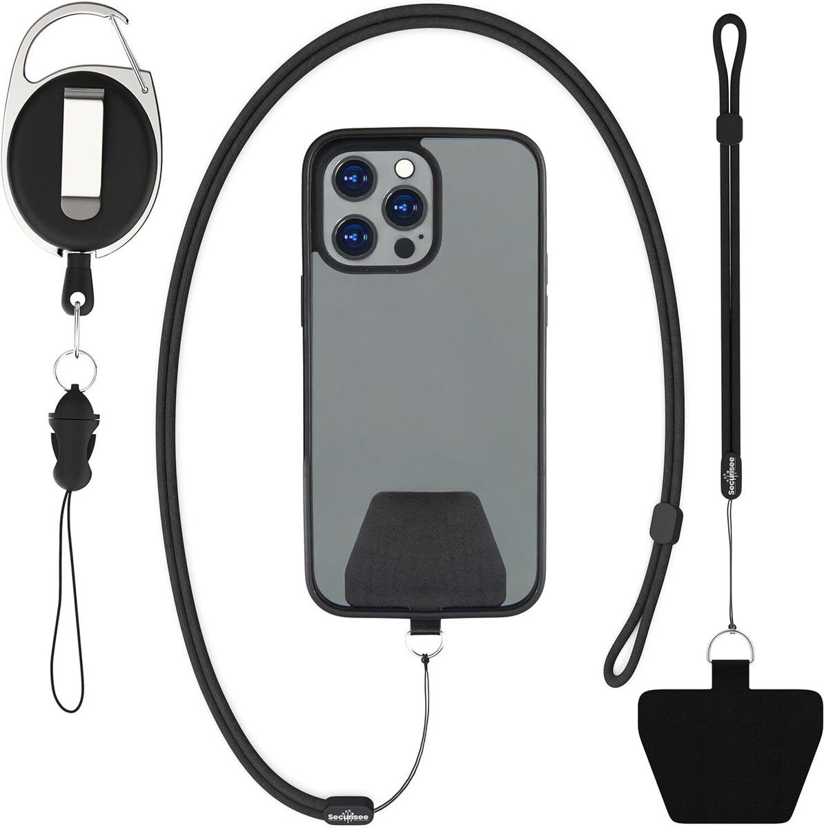 Phone Assured Retractable Phone Lanyard Tether - Protect: Loss - Theft -  Drops | eBay