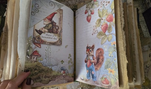HANDMADE Hidden Grove Cottage BIG Junk Journal Grimoire Diary Cosplay LARPing - Picture 13 of 23