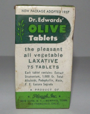 Vintage Dr Edwards Olive Tablets Cardboard Box Sealed New Old Stock