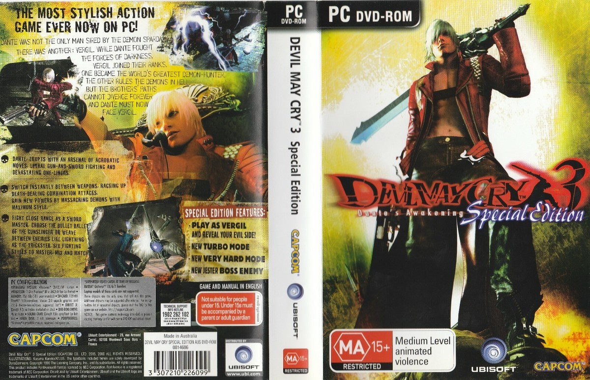 Pc Game - Devil May Cry 3 - Special Edition (Disk, Manual Pc Game - Devil May Cry 3 - Special Edition (Disk, Manual