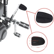 Black Brake Pedal Pad For Harley 86-later Dyna Softail Super Glide Breakout FXBR