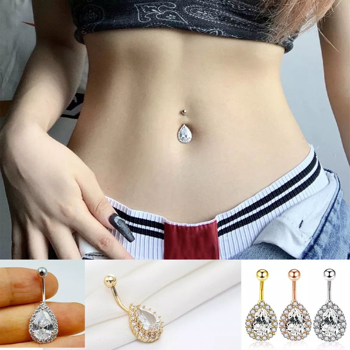 Belly Bars, Belly Rings for Navel Piercings