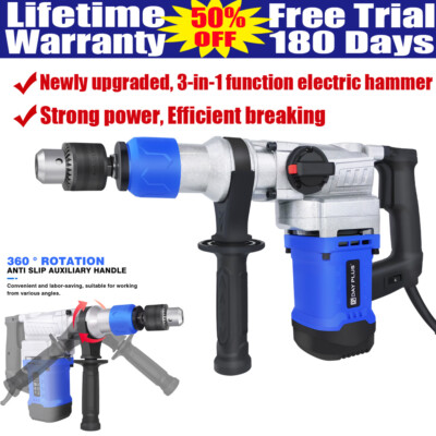 3500W Electric Rotary SDS Hammer Drill Concrete Tile Breaker