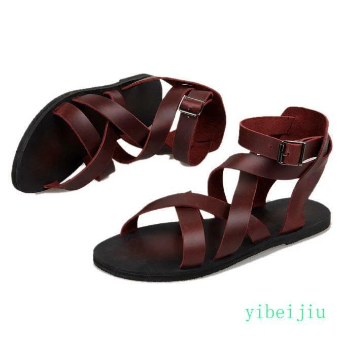 Leather Upper Gladiator Sandals for Men for sale | eBay display picture 2