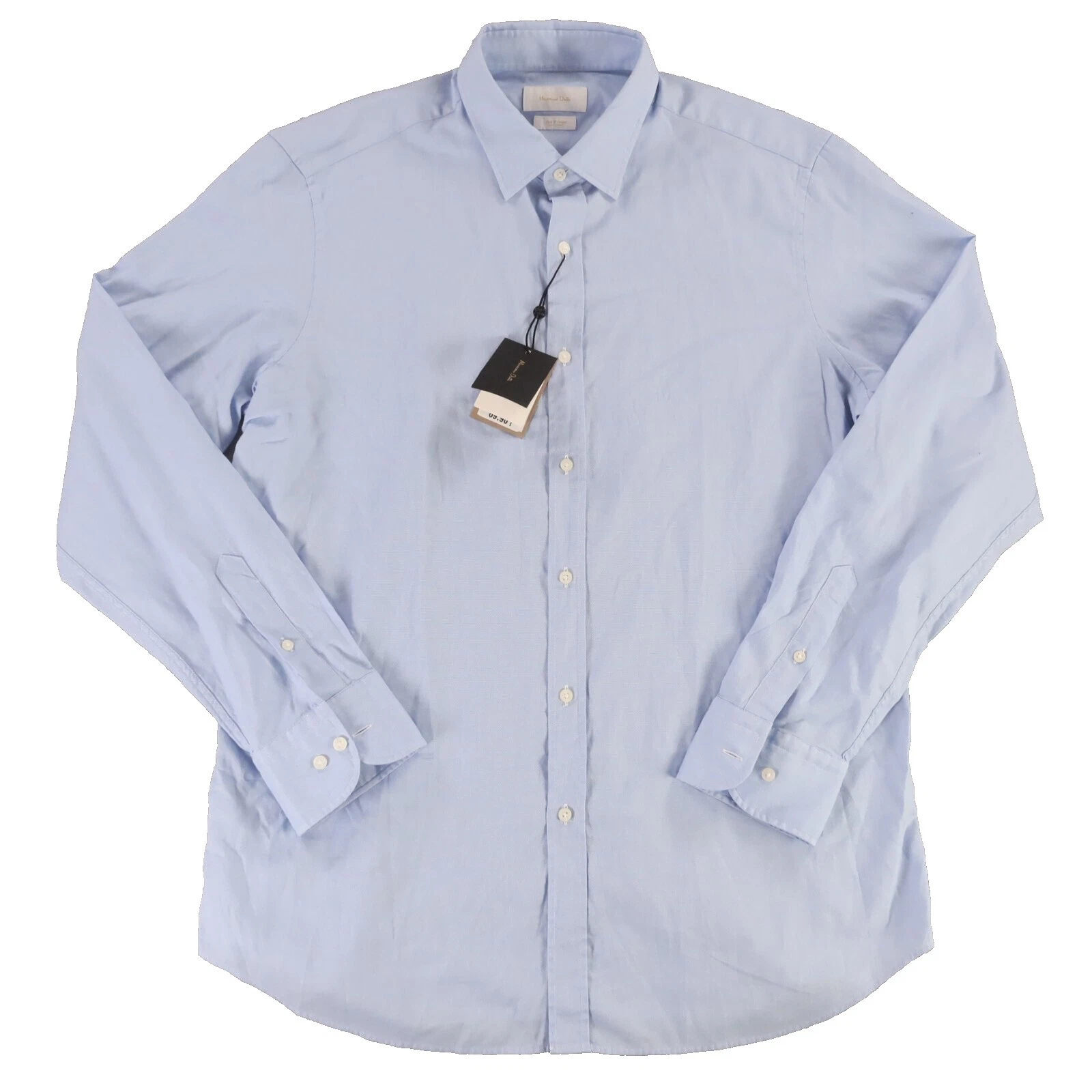 Botón Informal Algodón Massimo Dutti-Down Shirts for Men