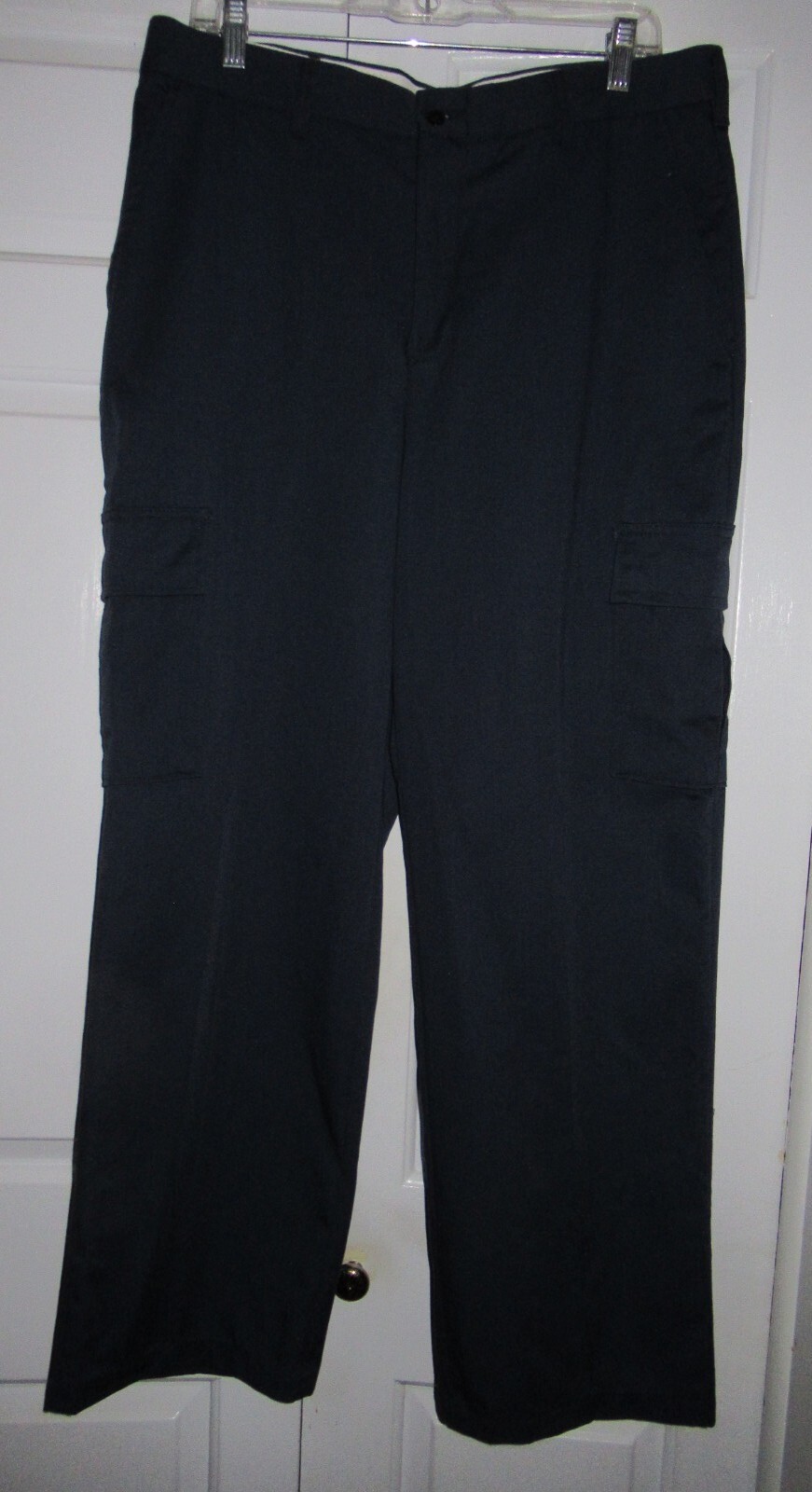 Aramark Cargo Pants Navy Blue Straight Leg Utility Wo… Gem