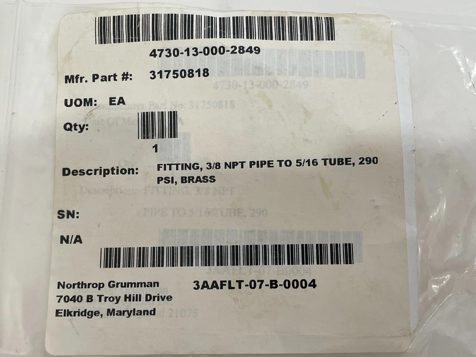 NEW Legris 31750818 Male Connector - Image 4 of 4