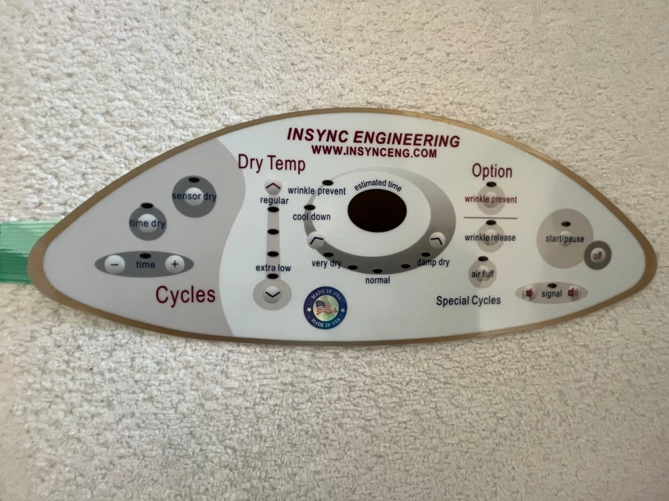 INSYNC ENGINEERING INSYNC Compatible Maytag Neptune Dryer Control Panel keypad 22004445 33002537