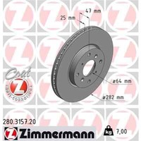 2X Zimmermann Bremsscheibe 280.3157.20